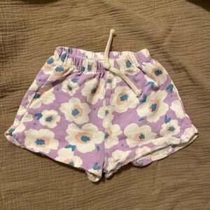 Baby Shorts Sz 912M Purple Flowers